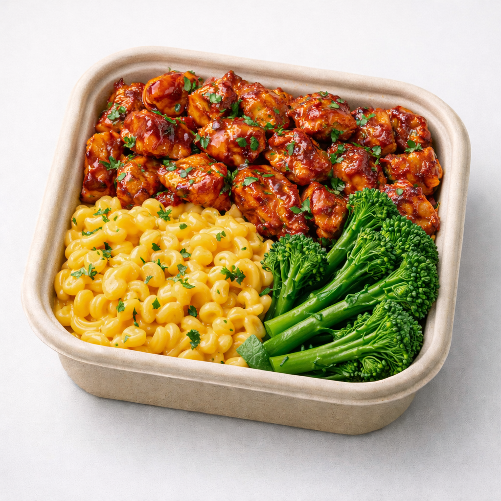 Smoky Honey Chicken, Mac & Cheese